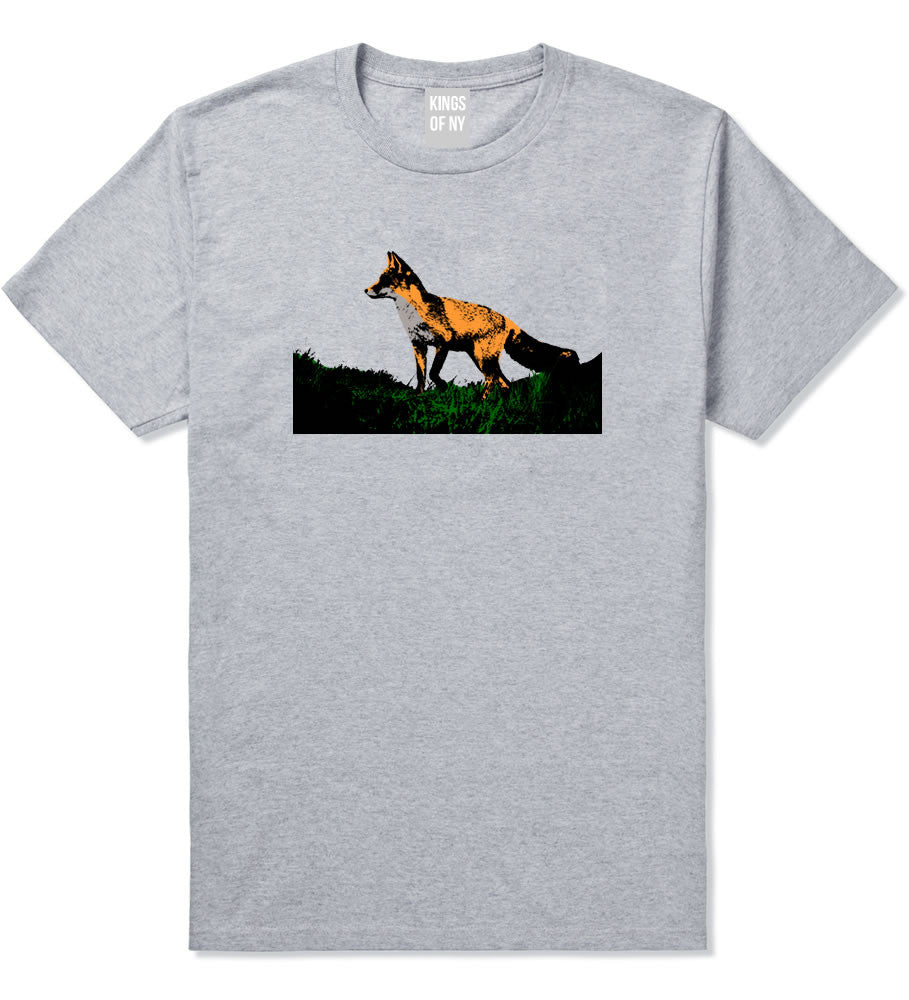 Fox In The Grass Painted Art T-Shirt