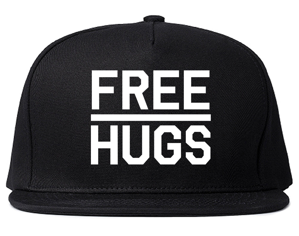 Free_Hugs_Funny Black Snapback Hat