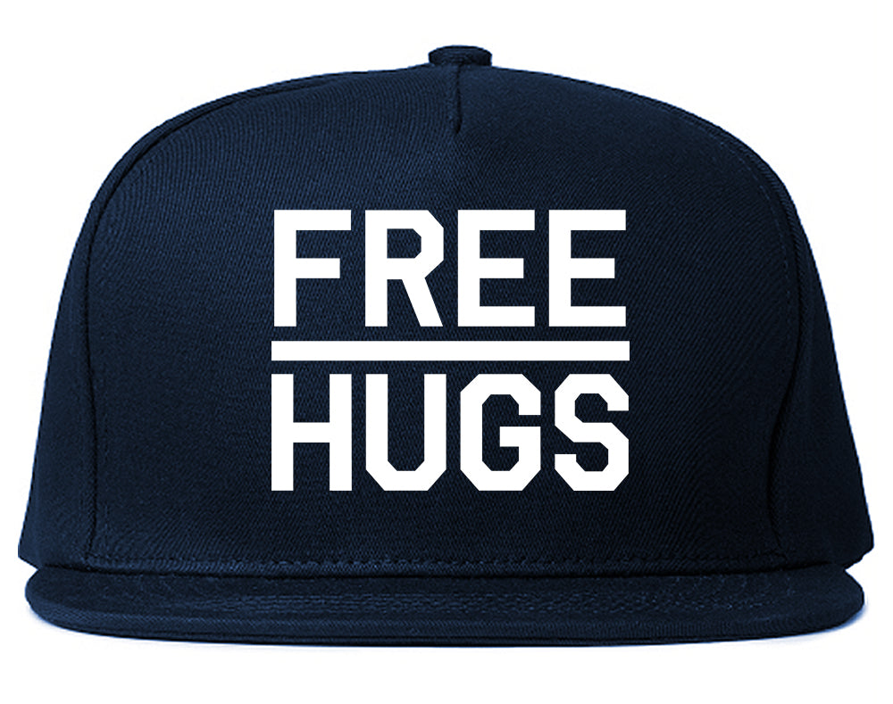 Free_Hugs_Funny Navy Blue Snapback Hat