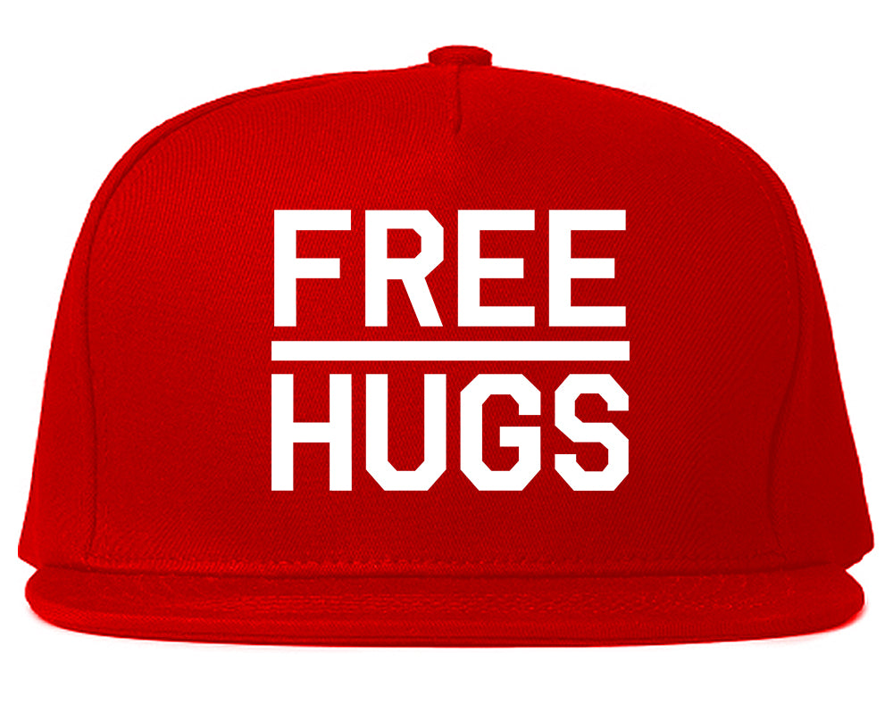 Free_Hugs_Funny Red Snapback Hat