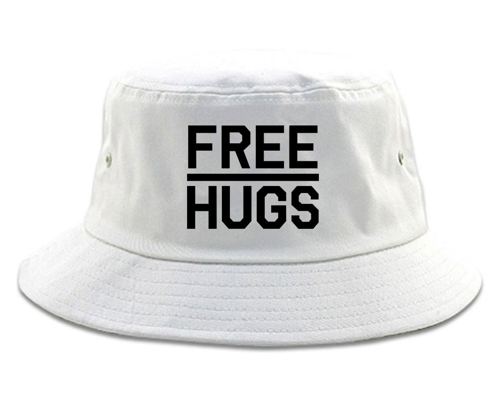 Free_Hugs_Funny White Bucket Hat