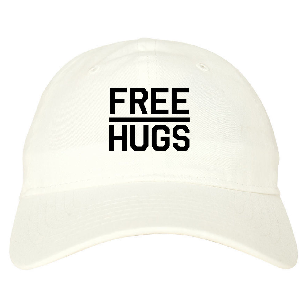 Free_Hugs_Funny White Dad Hat