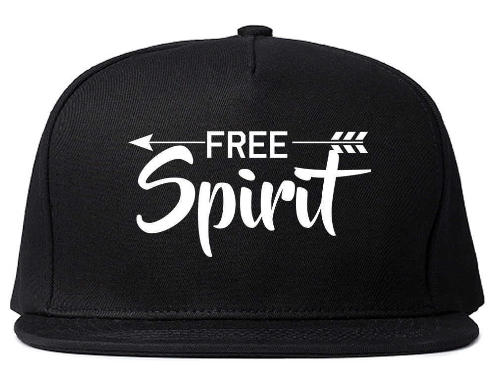 Free_Spirit_Arrow Black Snapback Hat