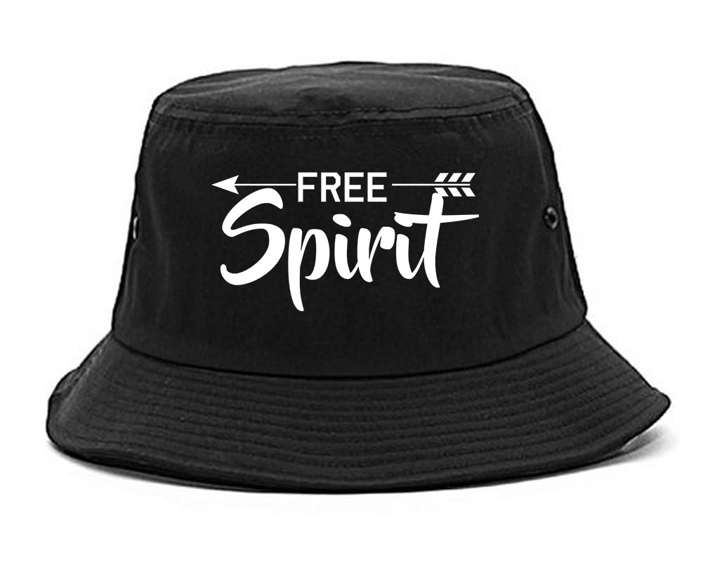Free_Spirit_Arrow Black Bucket Hat