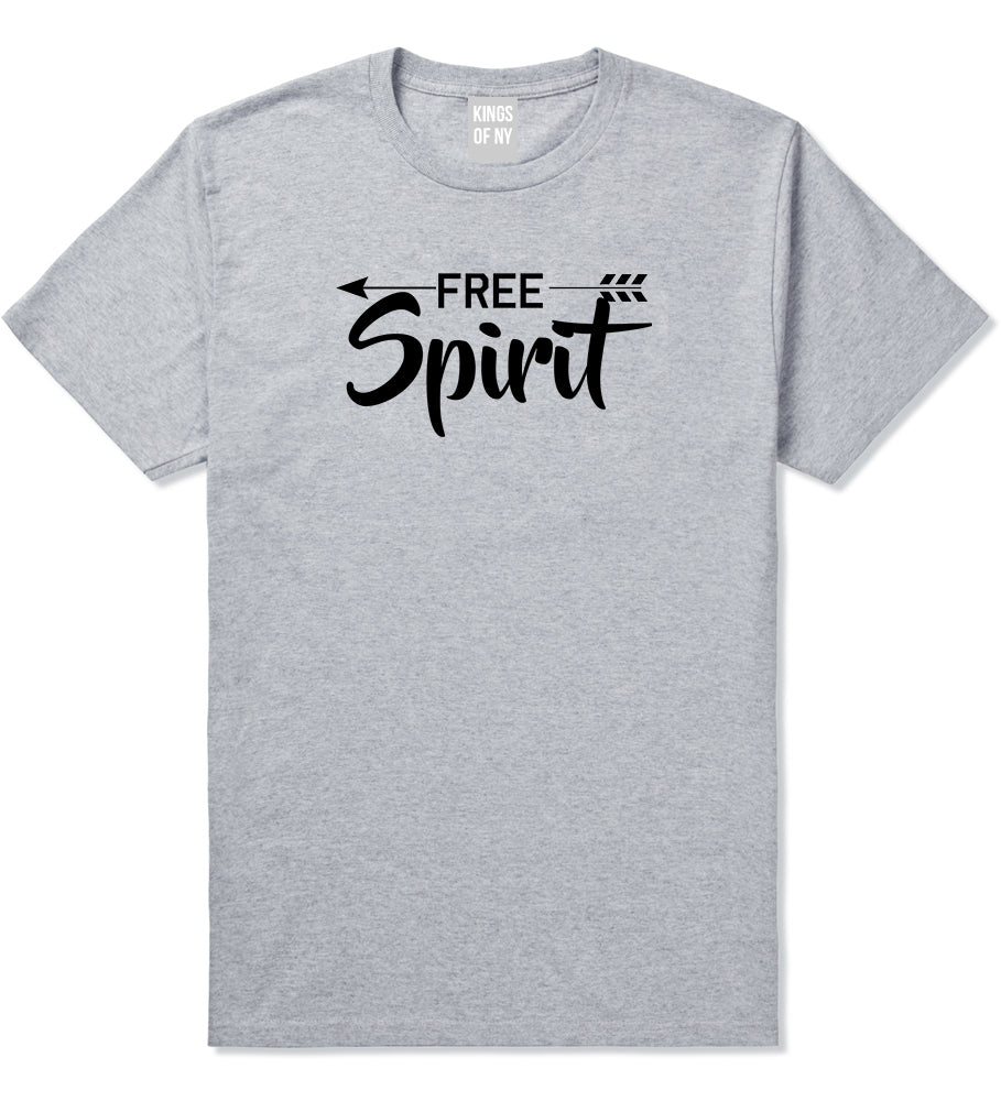 Free Spirit Arrow Mens Grey T-Shirt by KINGS OF NY