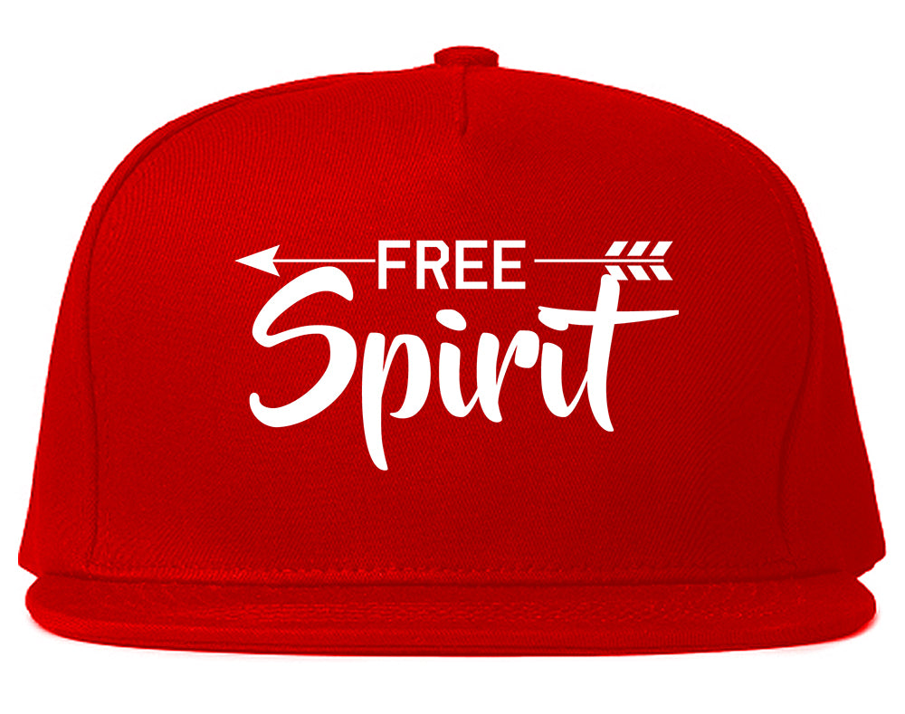 Free_Spirit_Arrow Red Snapback Hat