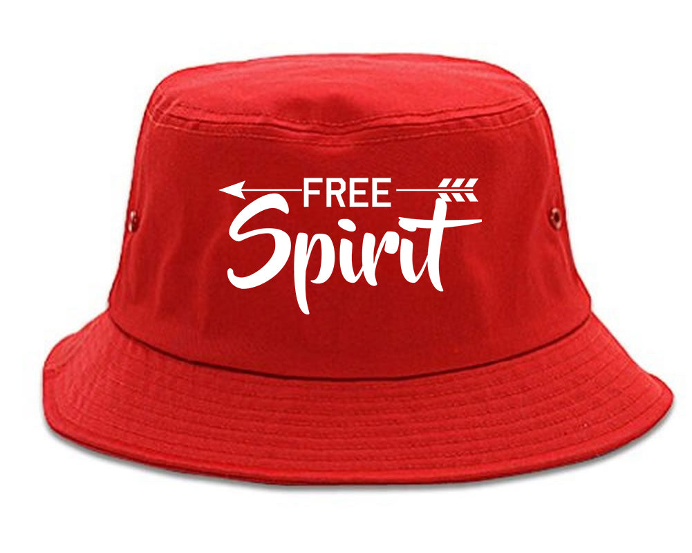 Free_Spirit_Arrow Red Bucket Hat