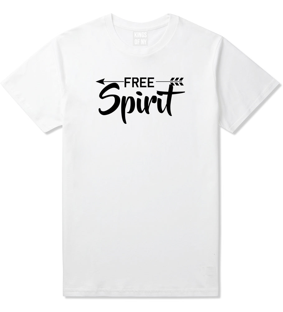 Free Spirit Arrow Mens White T-Shirt by KINGS OF NY