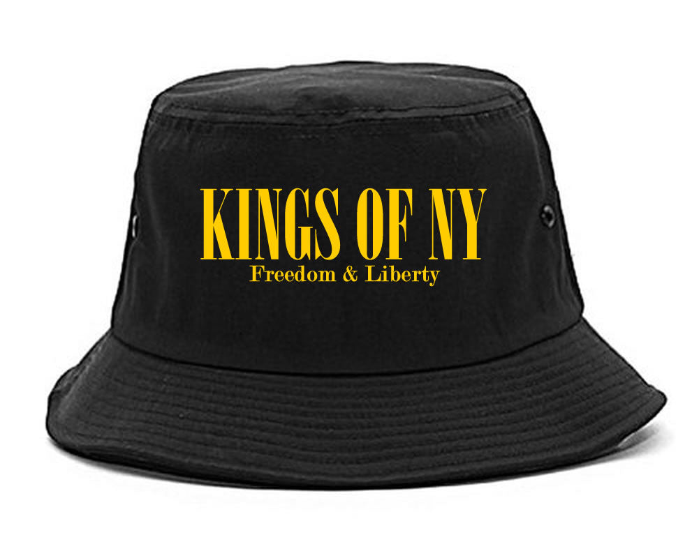 Freedom And Liberty Eagle Bucket Hat Black by KINGS OF NY