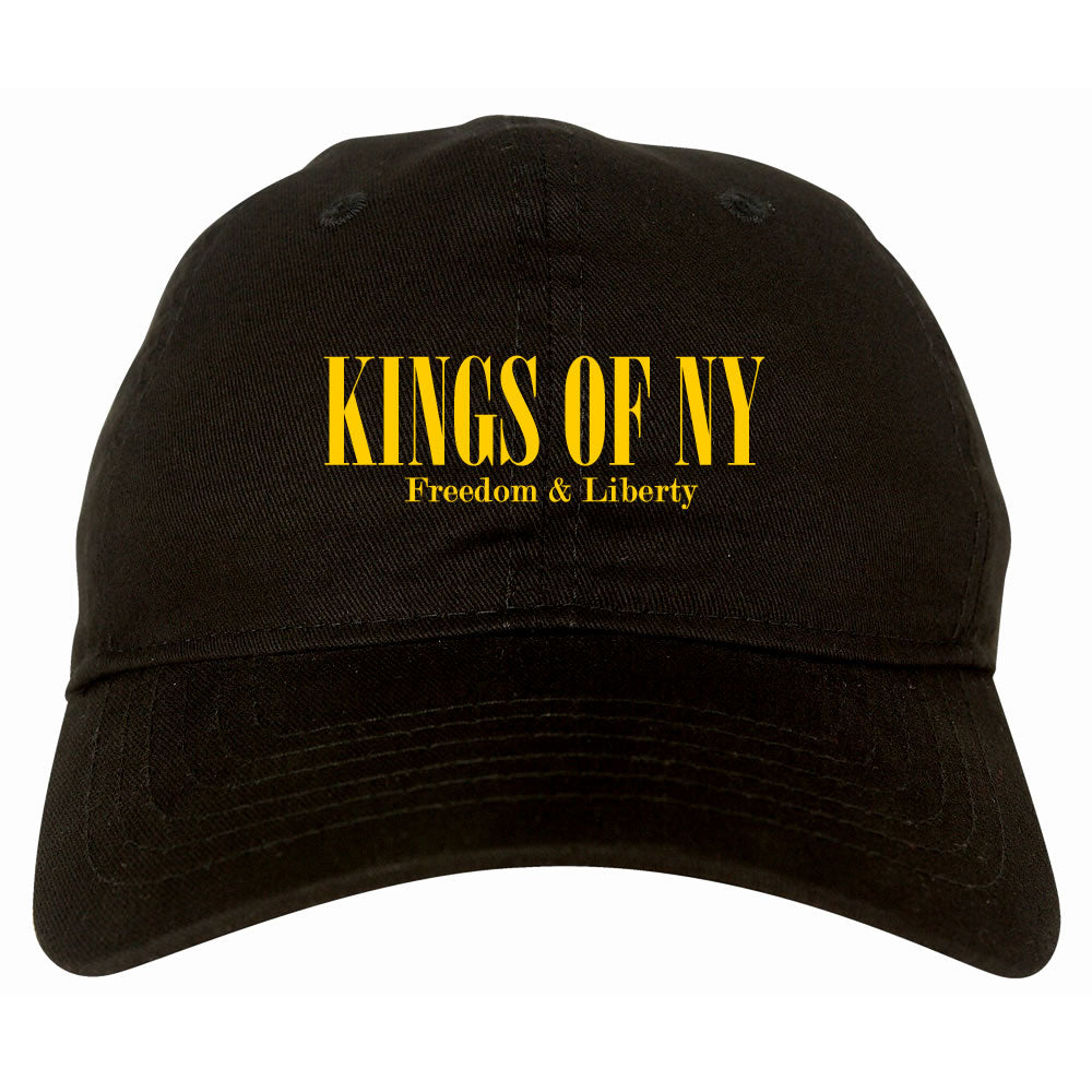 Freedom And Liberty Eagle Dad Hat Black by KINGS OF NY