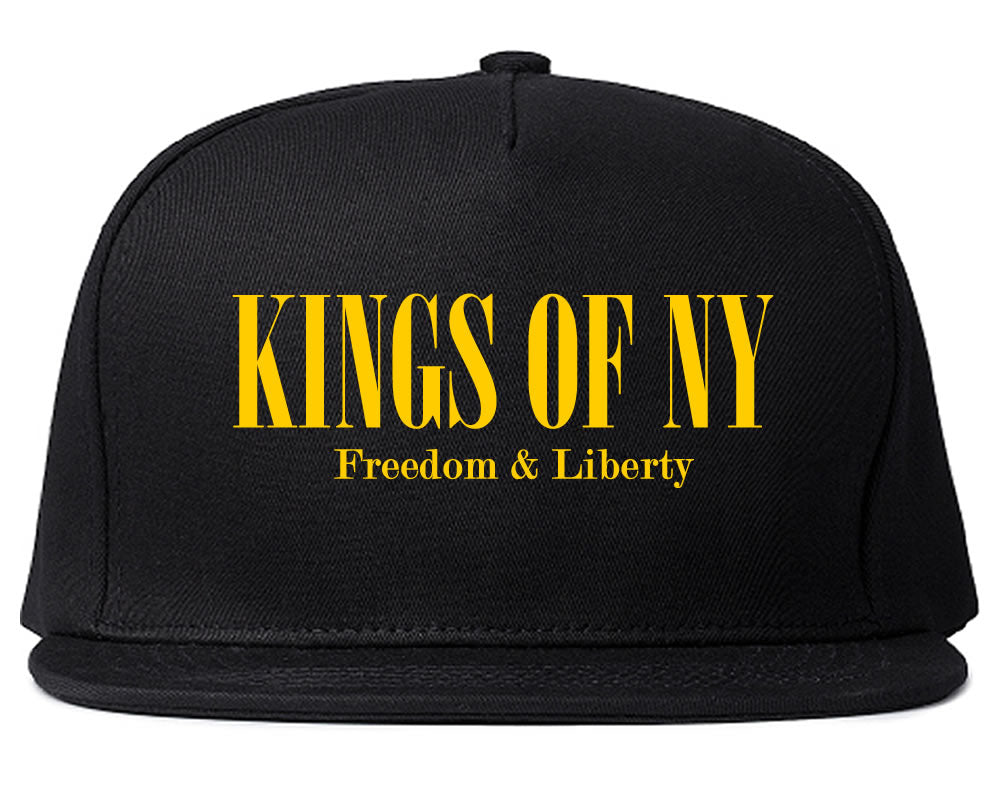 Freedom And Liberty Eagle Snapback Hat Black by KINGS OF NY