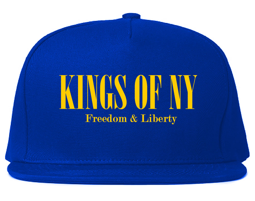 Freedom And Liberty Eagle Snapback Hat Royal Blue by KINGS OF NY