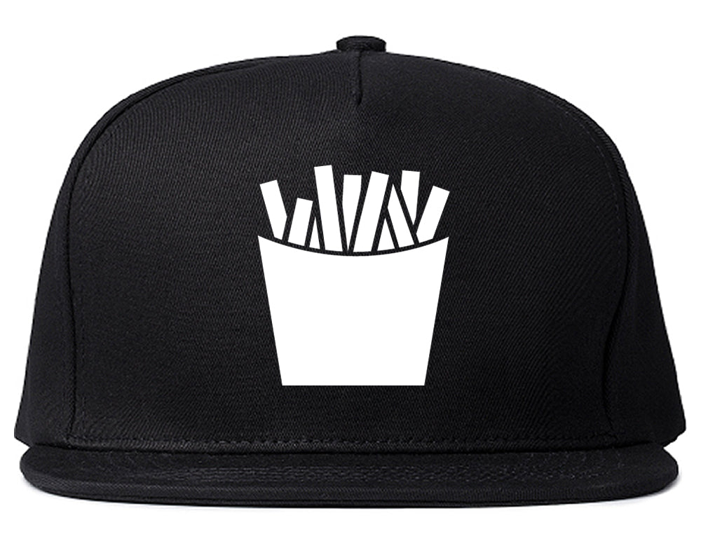 French_Fry_Fries Black Snapback Hat