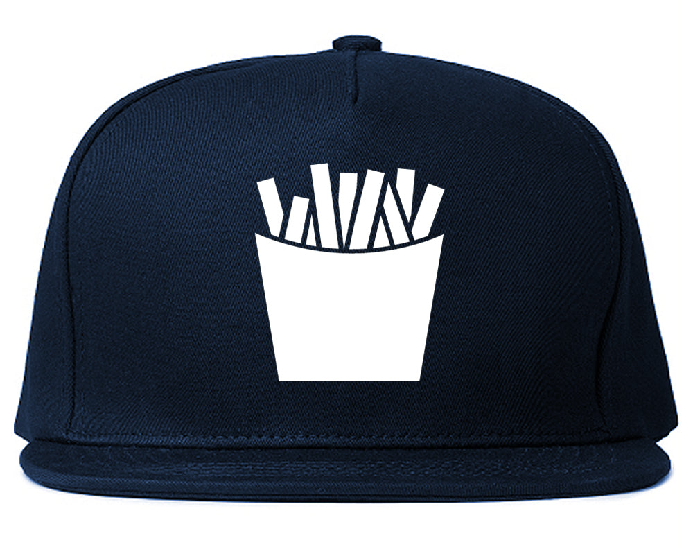 French_Fry_Fries Navy Blue Snapback Hat