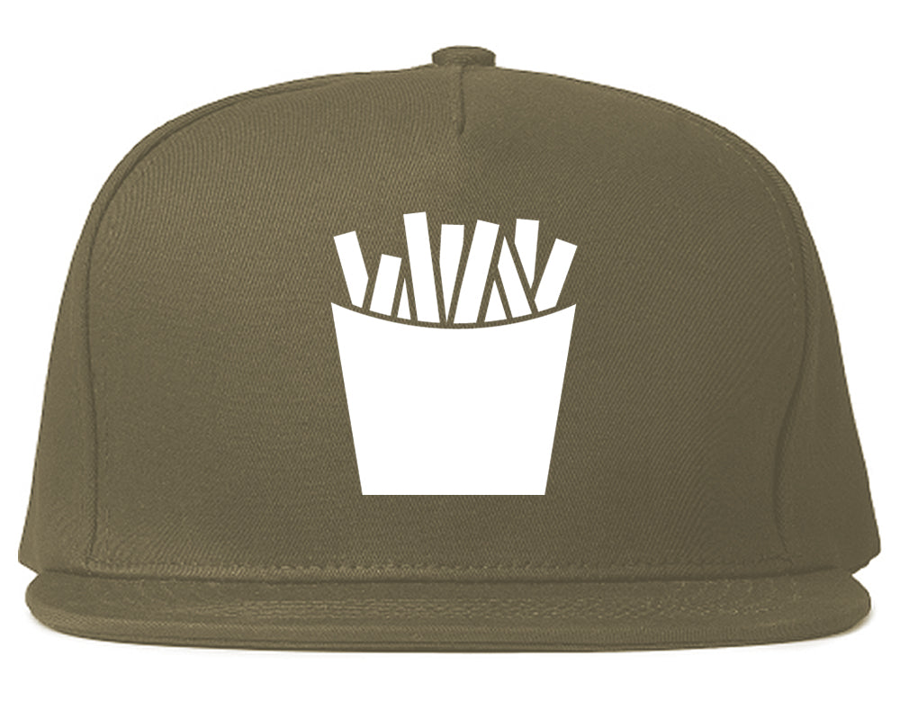 French_Fry_Fries Grey Snapback Hat