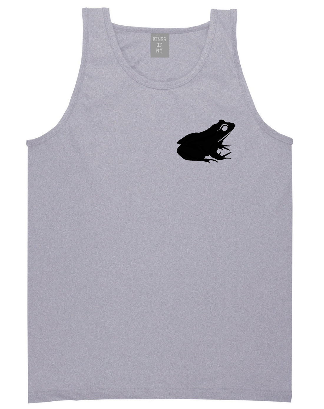 Frog Animal Chest Mens Grey Tank Top Shirt by KINGS OF NY