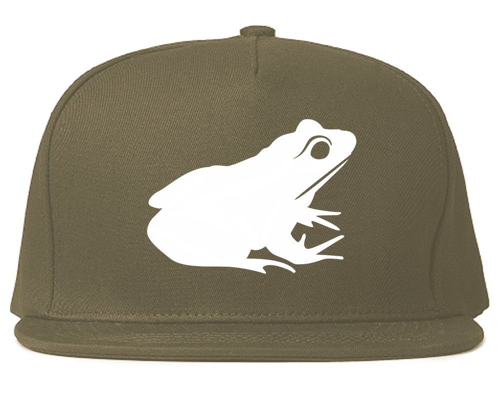 Frog_Animal Grey Snapback Hat
