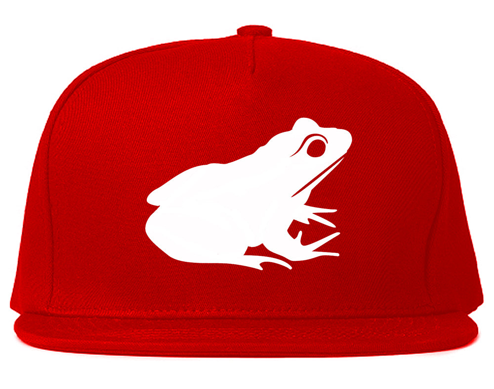 Frog_Animal Red Snapback Hat