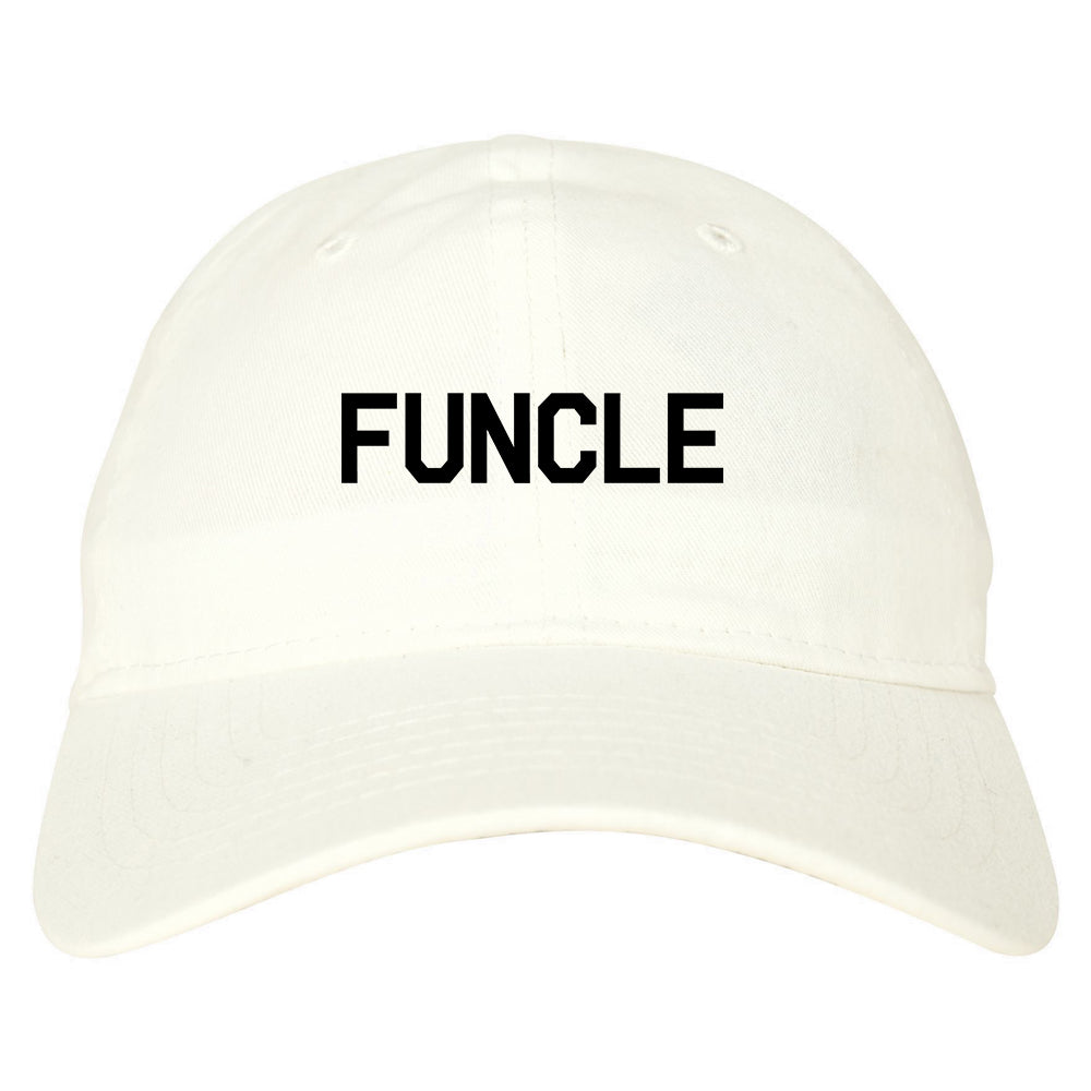 Funcle Fun Funny Uncle Mens Dad Hat White