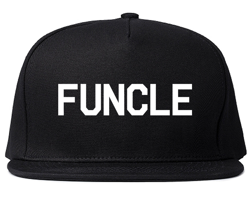 Funcle Fun Funny Uncle Mens Snapback Hat Black