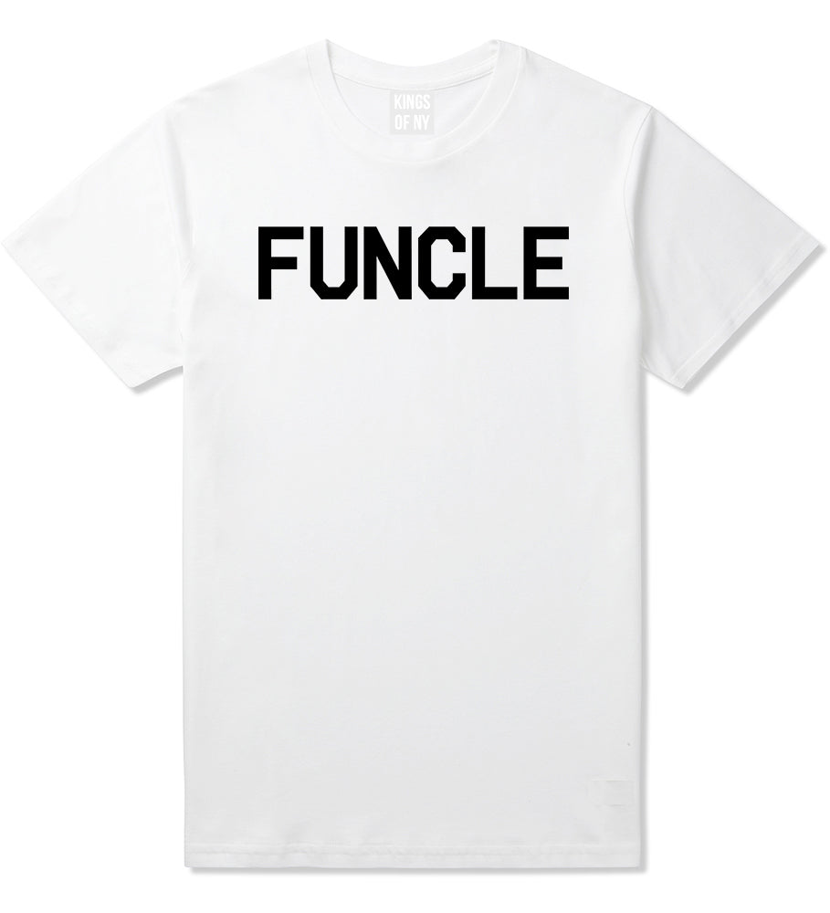 Funcle Fun Funny Uncle Mens T-Shirt White