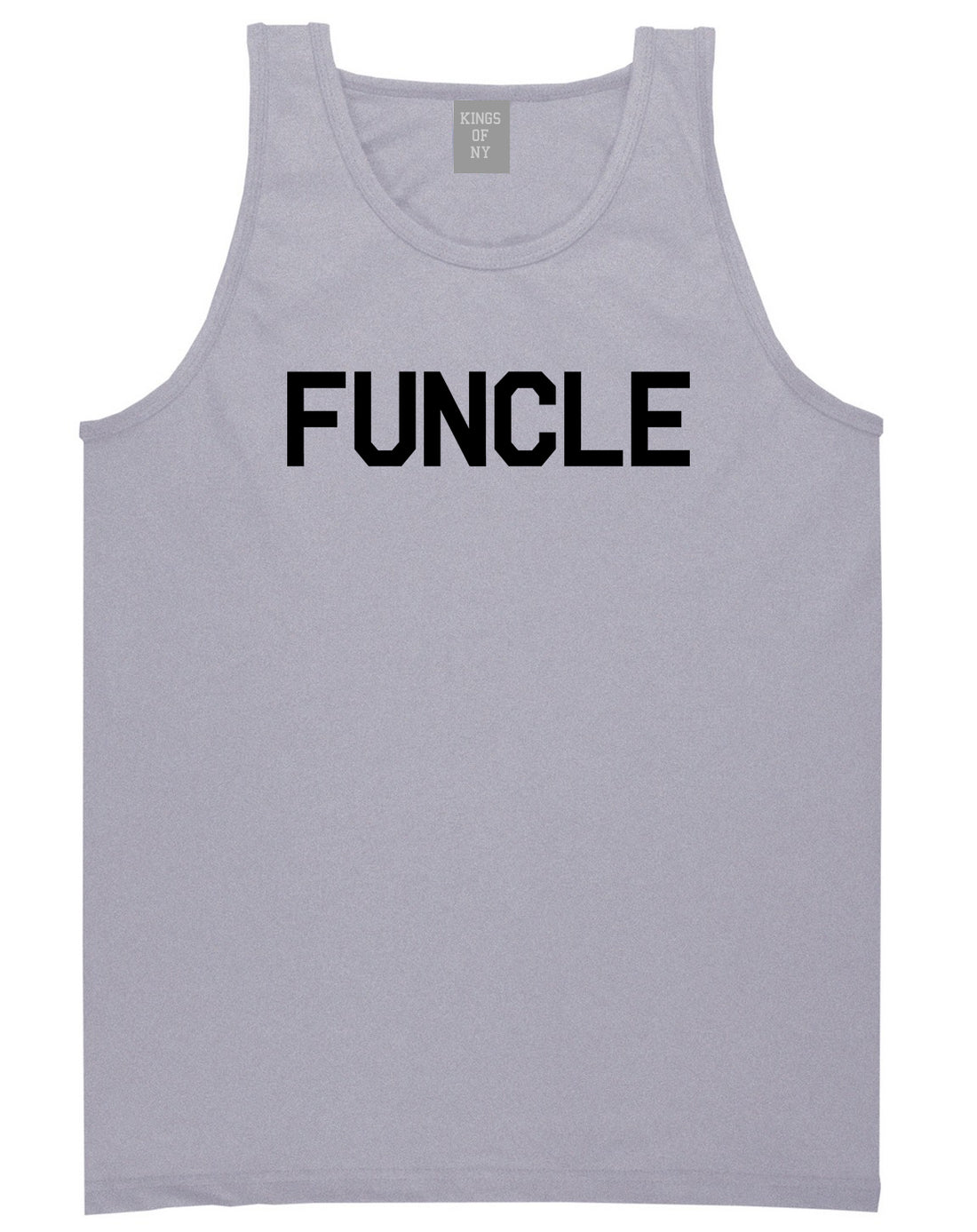 Funcle Fun Funny Uncle Mens Tank Top T-Shirt Grey