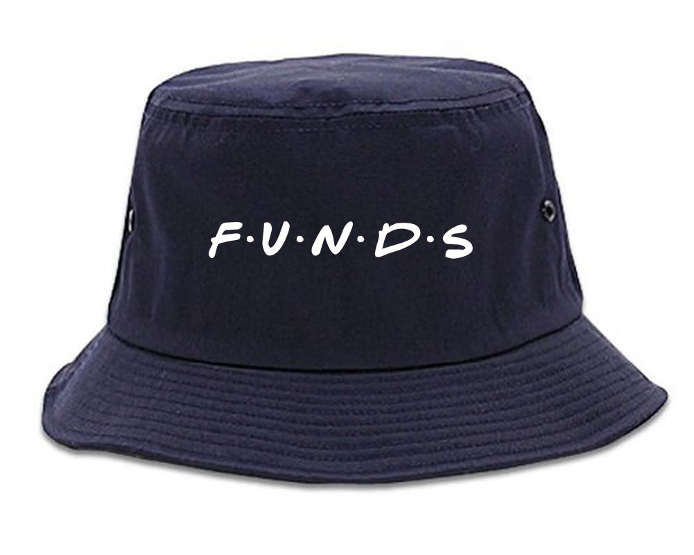 Funds Friends Mens Snapback Hat Navy Blue