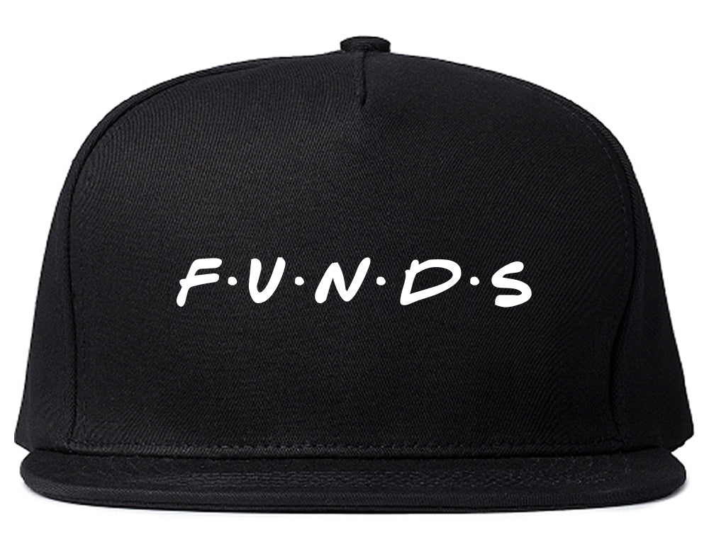 Funds Friends Mens Snapback Hat Black