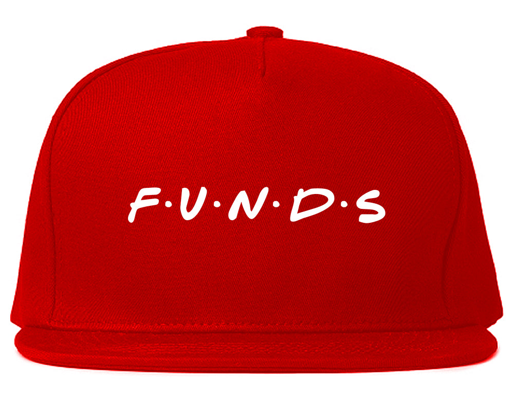 Funds Friends Mens Snapback Hat Red