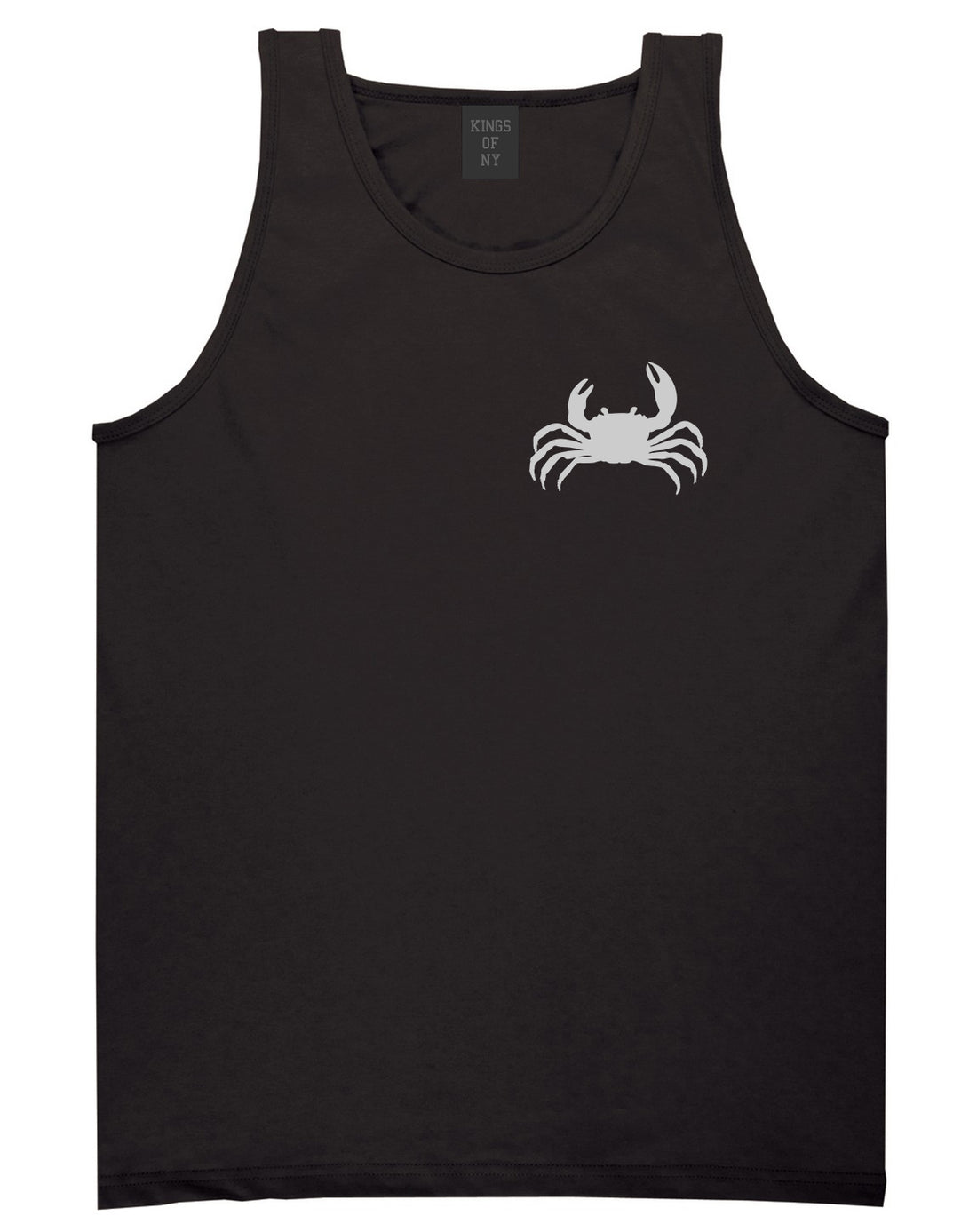 Funny Crab Chest Black Tank Top Shirt by Kings Of NY