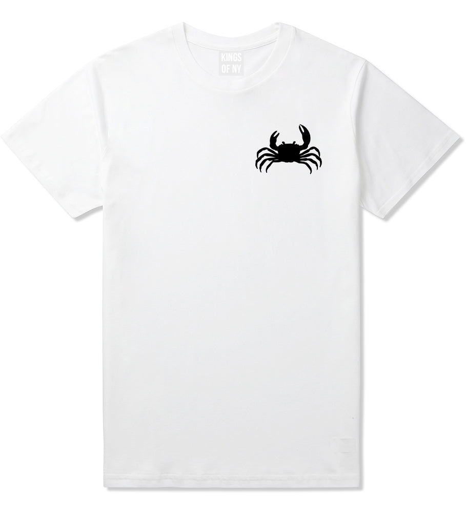 Funny Crab Chest White T-Shirt by Kings Of NY