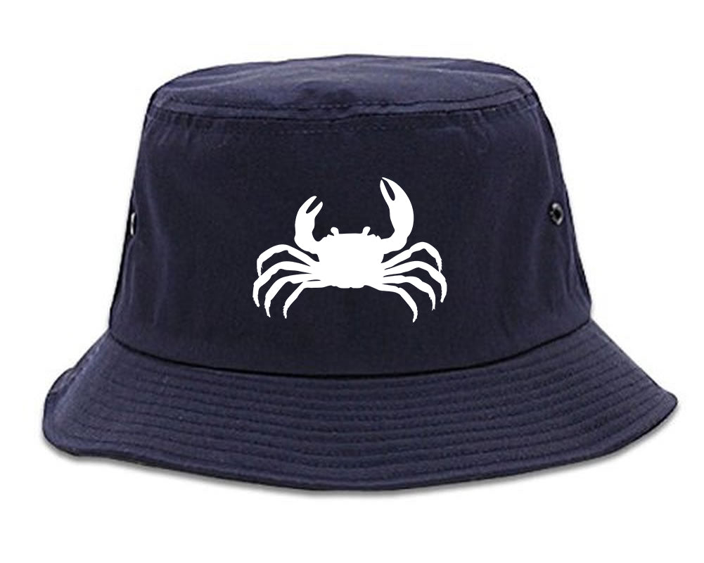 Funny Crab Chest Bucket Hat Blue