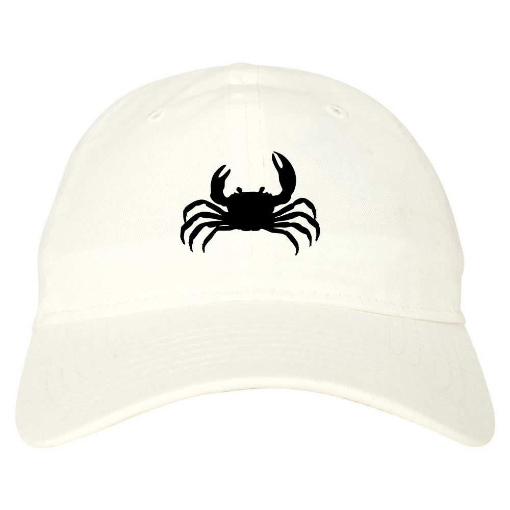 Funny Crab Chest Dad Hat Baseball Cap White