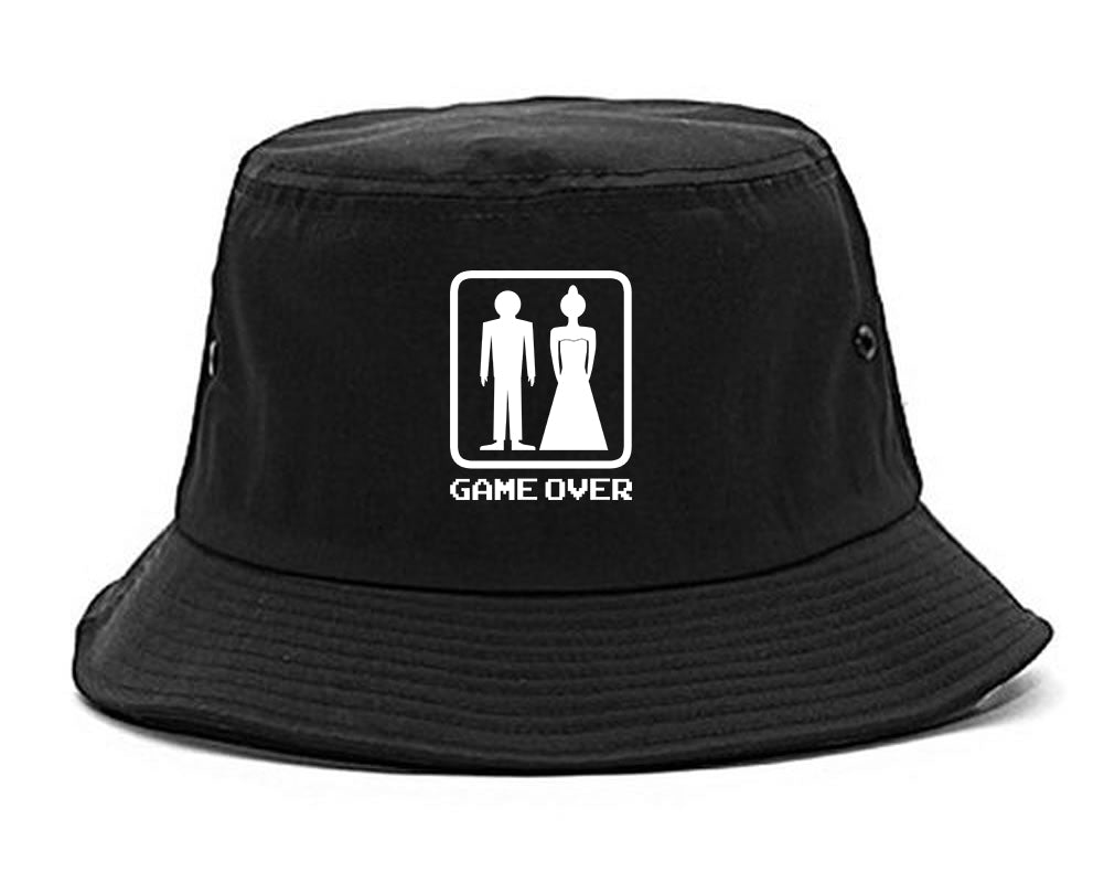 Game Over Funny Wedding Mens Snapback Hat Black