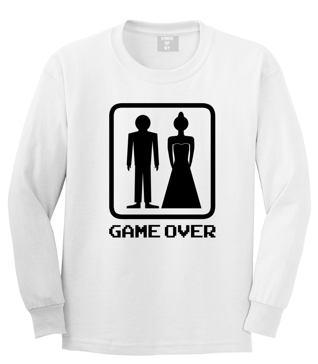 Game Over Funny Wedding Mens Long Sleeve T-Shirt White