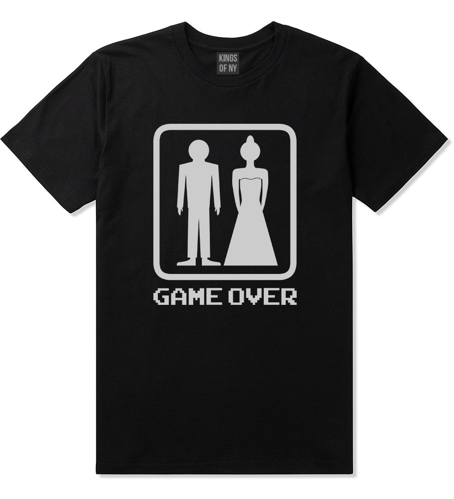 Game Over Funny Wedding Mens T Shirt Black