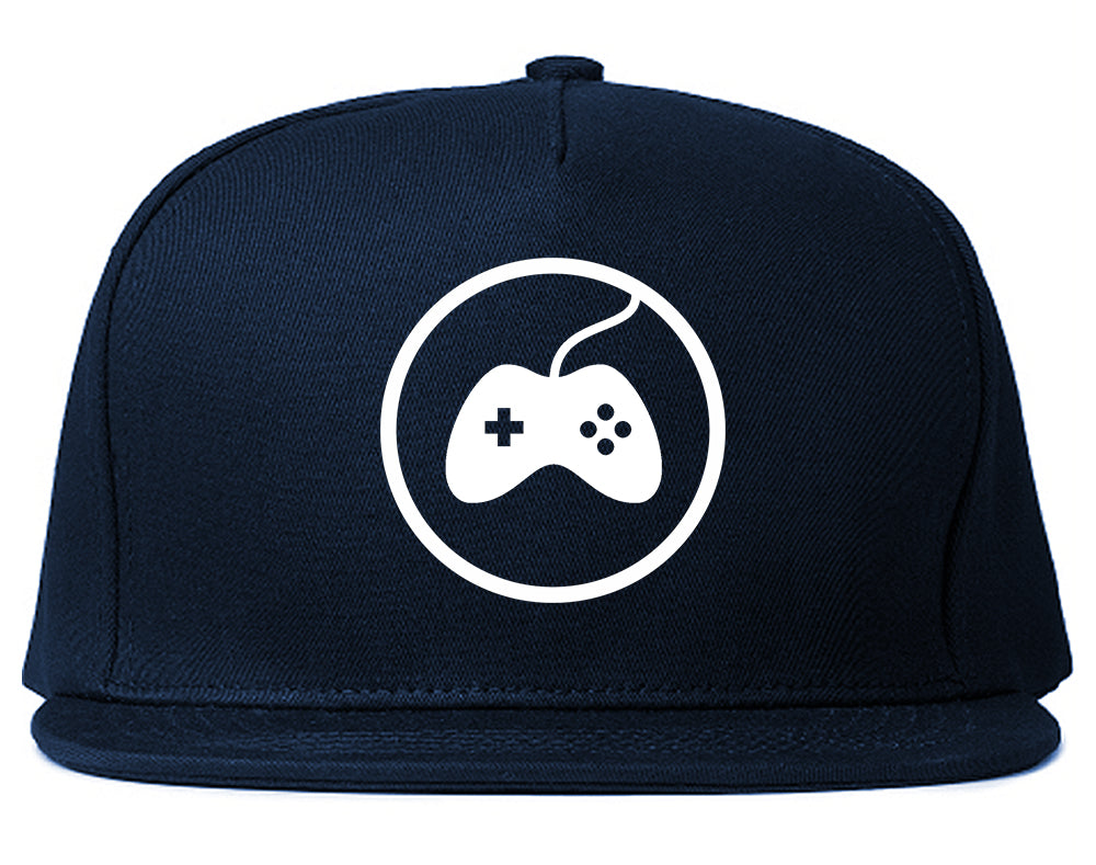 Gaming_Game_Controller Navy Blue Snapback Hat