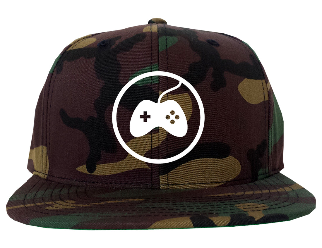 Gaming_Game_Controller Camo Snapback Hat