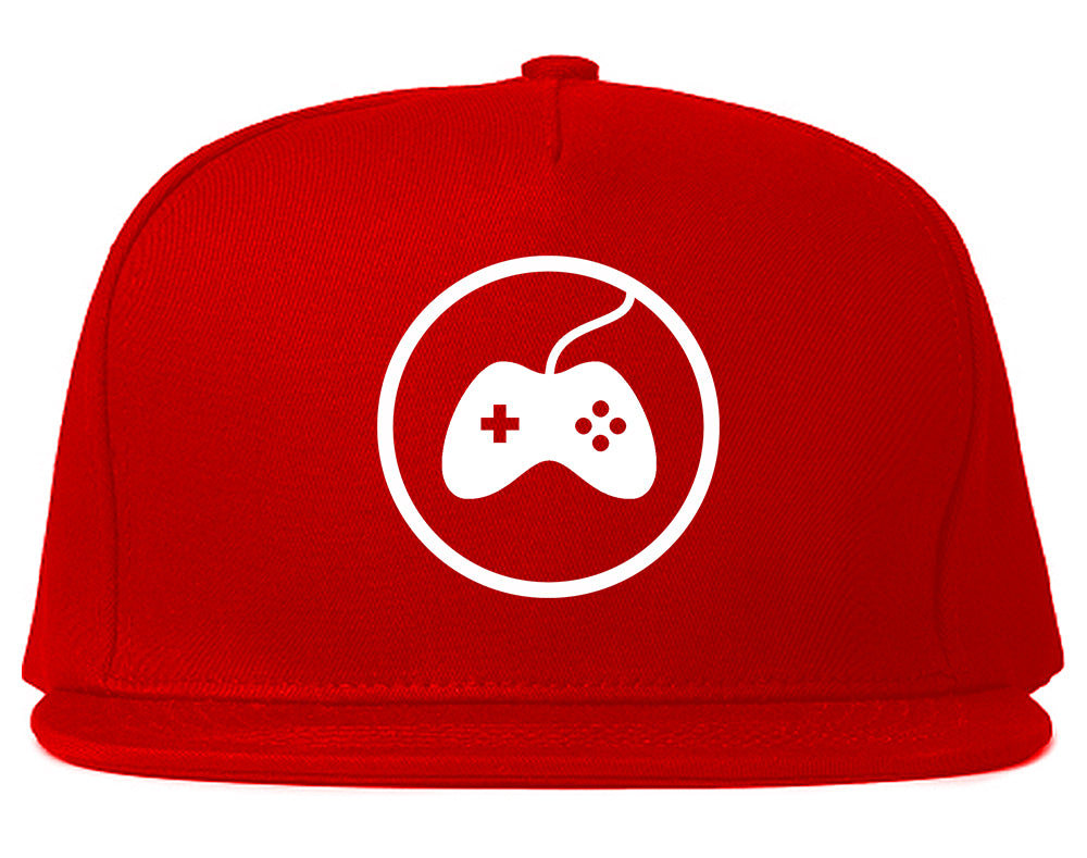 Gaming_Game_Controller Red Snapback Hat