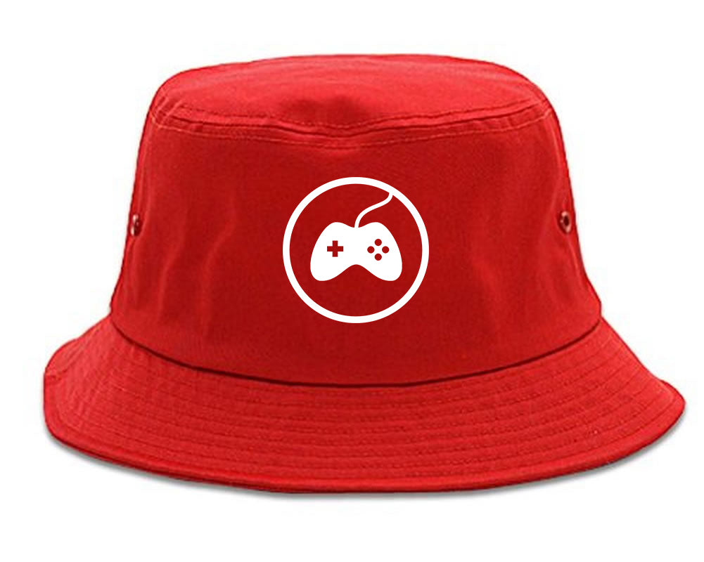 Gaming_Game_Controller Red Bucket Hat