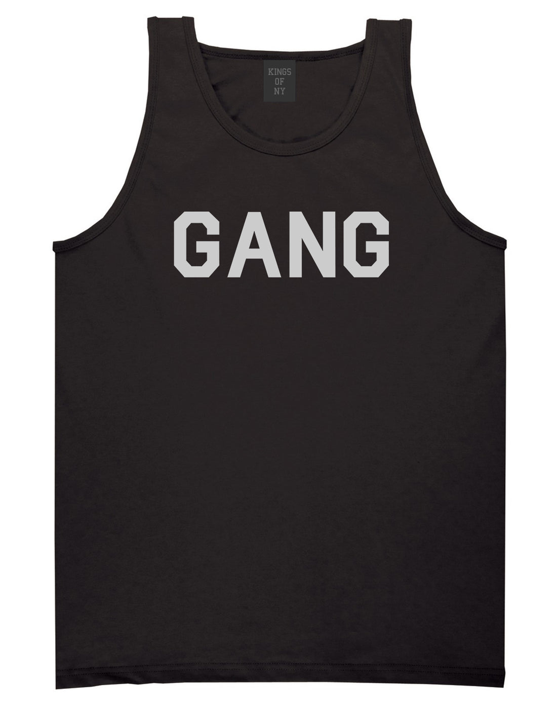 Gang Squad Mens Black Tank Top Shirt by KINGS OF NY