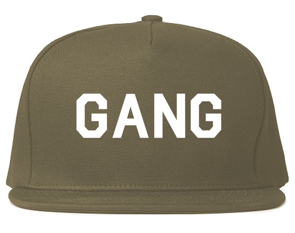 Gang_Squad Grey Snapback Hat