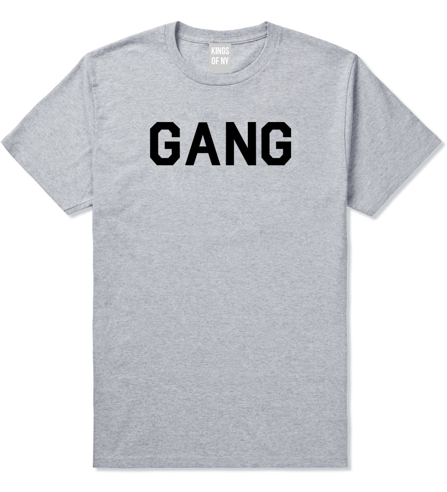 Gang Squad Mens Grey T-Shirt by KINGS OF NY