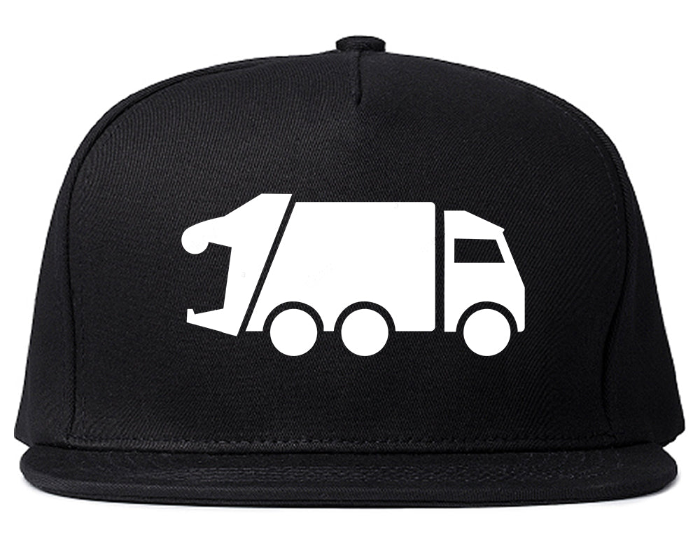 Garbage_Truck Black Snapback Hat