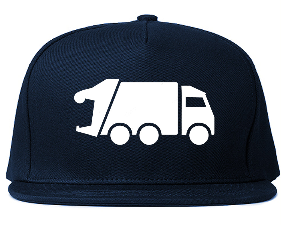 Garbage_Truck Navy Blue Snapback Hat
