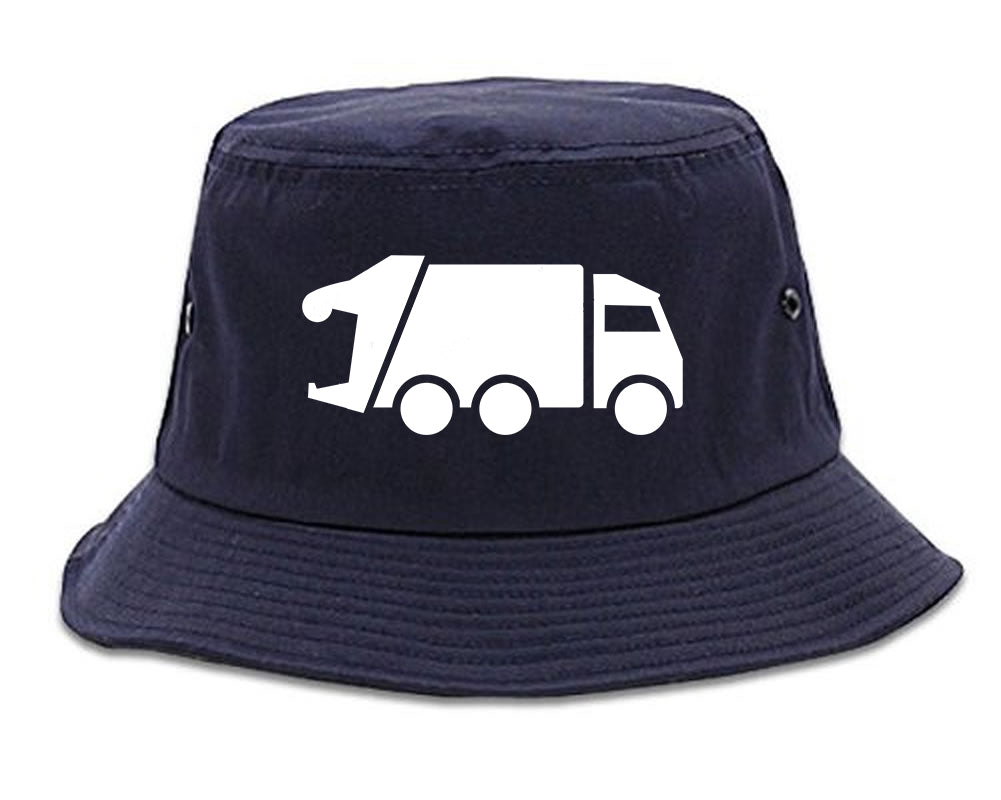 Garbage_Truck Navy Blue Bucket Hat