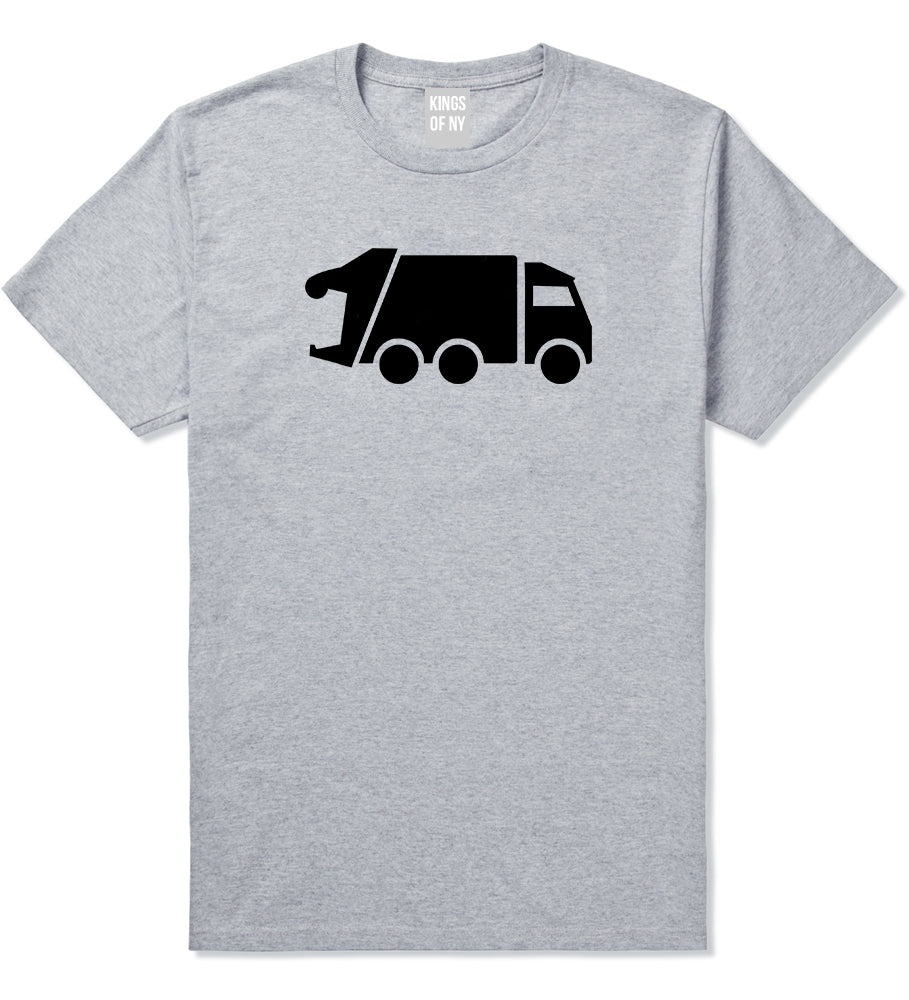Garbage Truck Mens Grey T-Shirt by KINGS OF NY