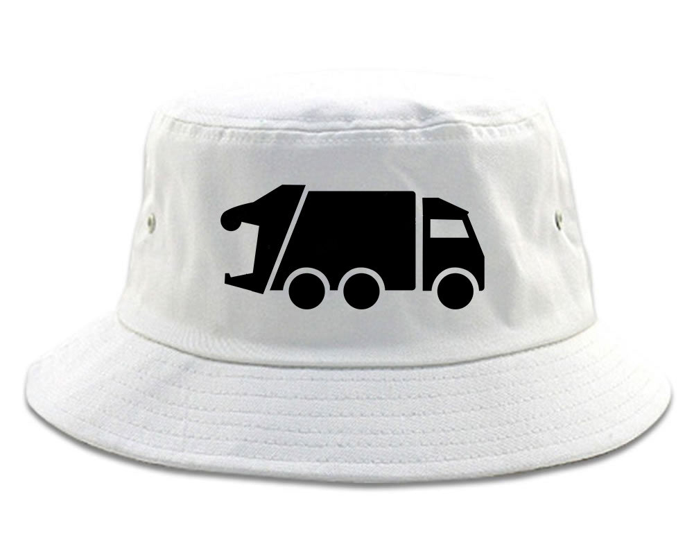 Garbage_Truck White Bucket Hat