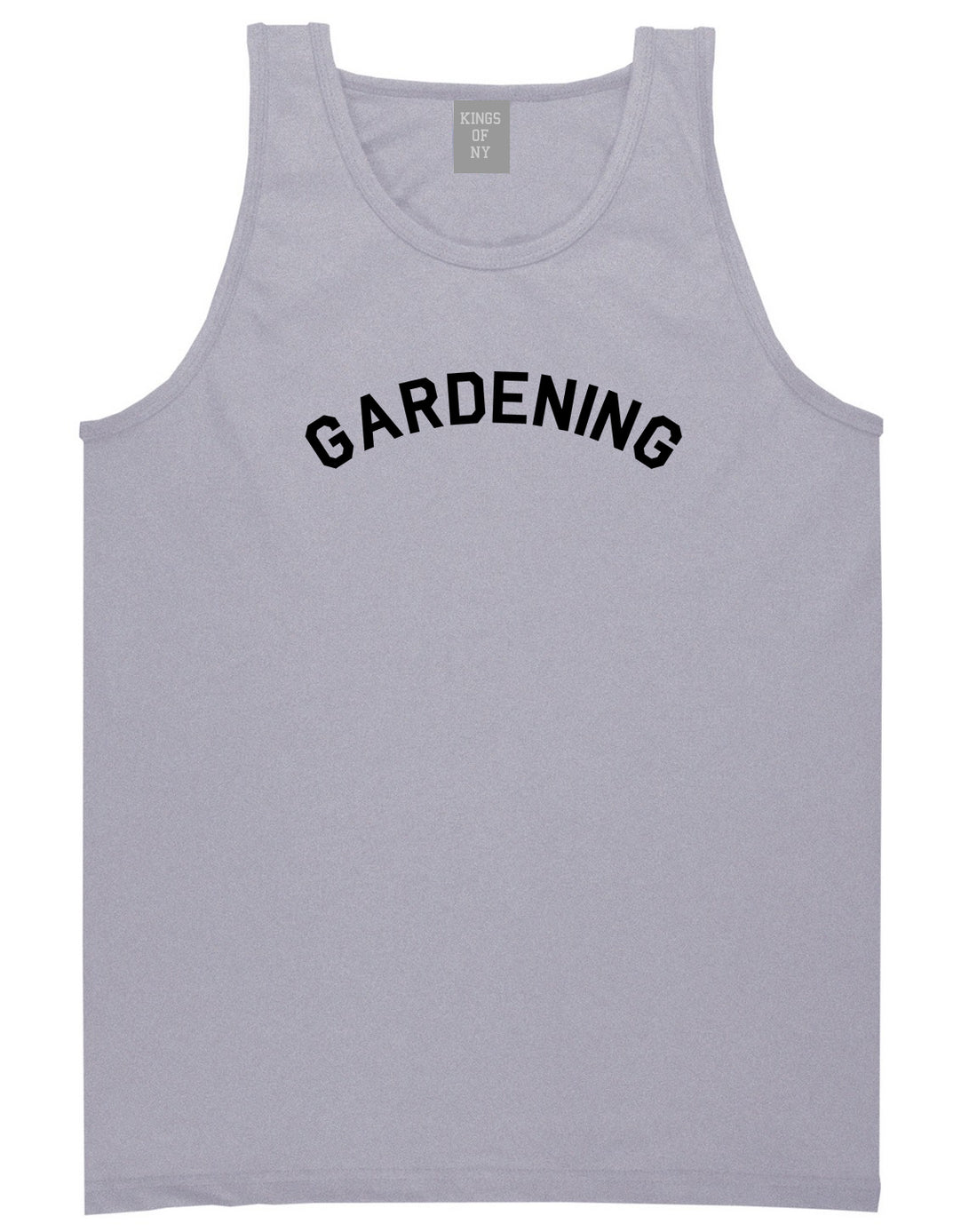 Gardening Garden Mens Grey Tank Top Shirt by KINGS OF NY