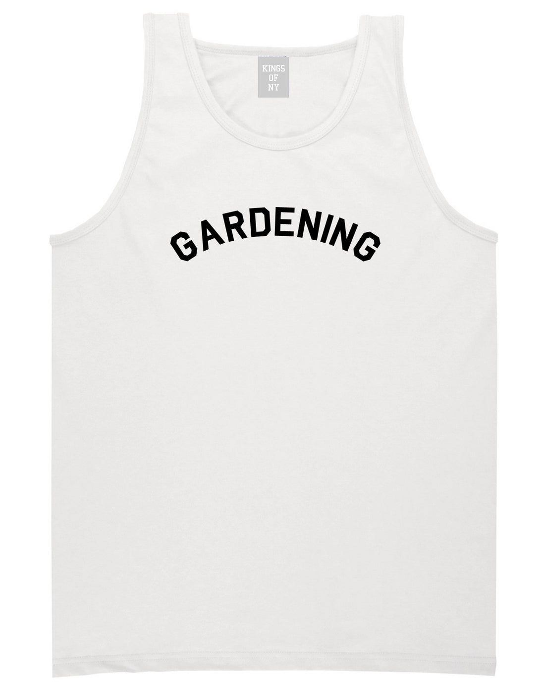 Gardening Garden Mens White Tank Top Shirt by KINGS OF NY